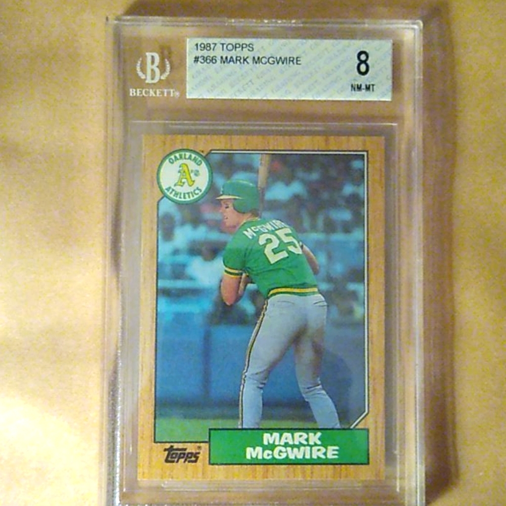 1987 Topps number 366 Mark McGwire